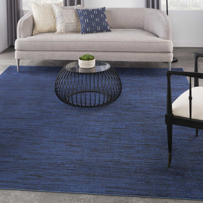 Tapis intérieur / extérieur bleu Mullican Sandy
