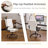 25.6 Inch Adjustable Armrest Dual Purpose Leg Swivel Office Chair With Spikes-749801911