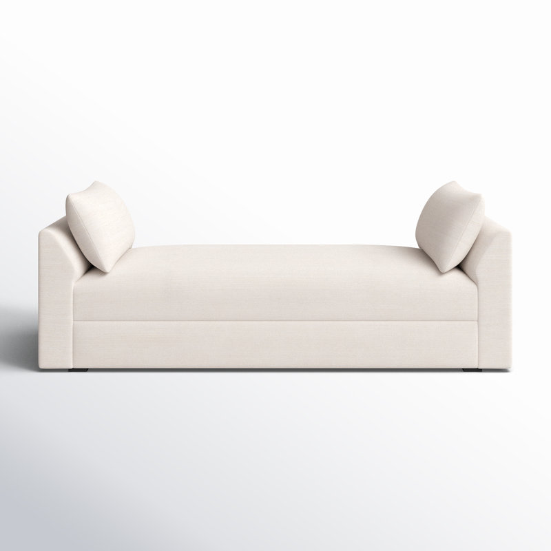 Bedroom Bench, Cream Performance Basketweave