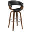 Tabouret de bar moderne et élégant avec revêtement en similicuir et fabrication en bois-2090704687