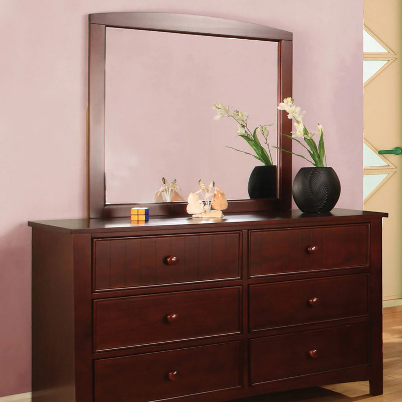 Miroir transitionnel l 32,4 ", cerise, Brun