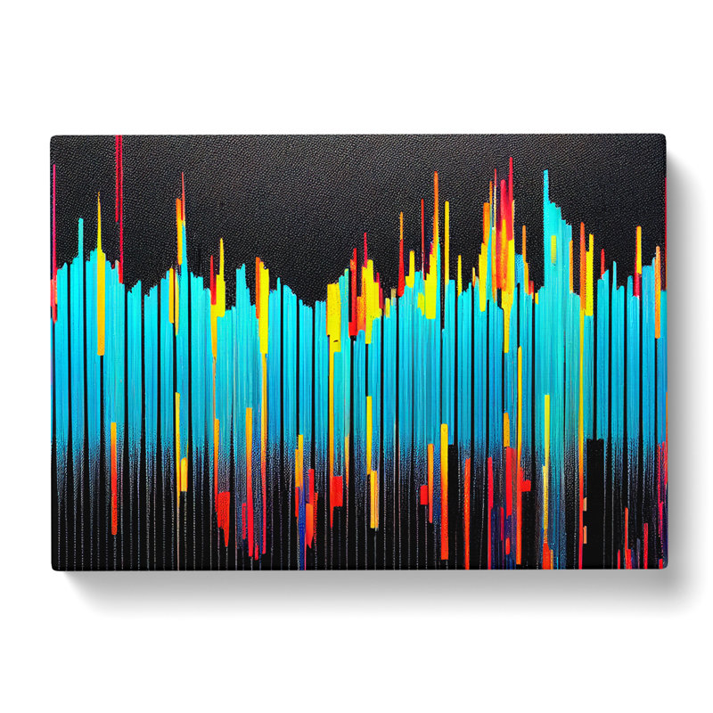 Quirky Abstract - Wrapped Canvas Print, 35cm H x 50cm W x 3cm D