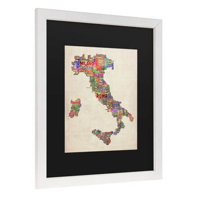 «Italy II» par Michael Tompsett, reproduction d'art graphique sur toile