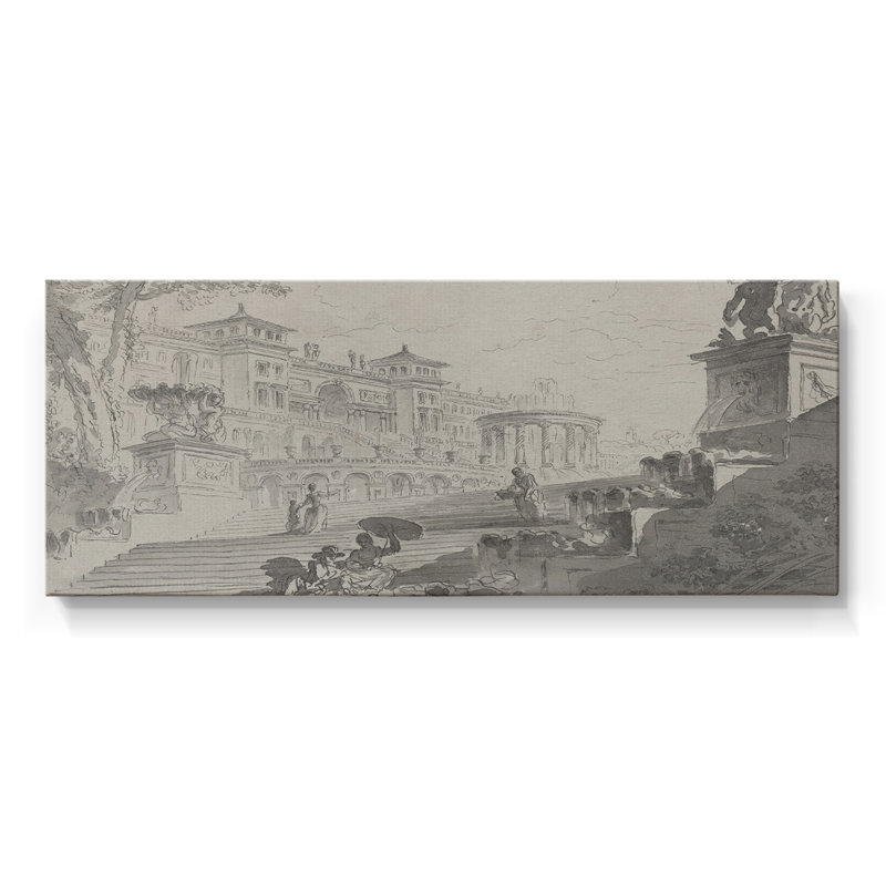 Série abstraite-CM XXXI- Toile tendue avec châssis - Prêt à accrocher, H 12 po x l 30 po
