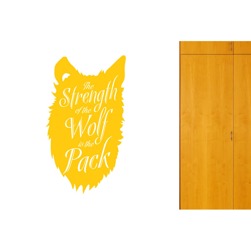 Wall Decal, Dark Yellow, Medium
