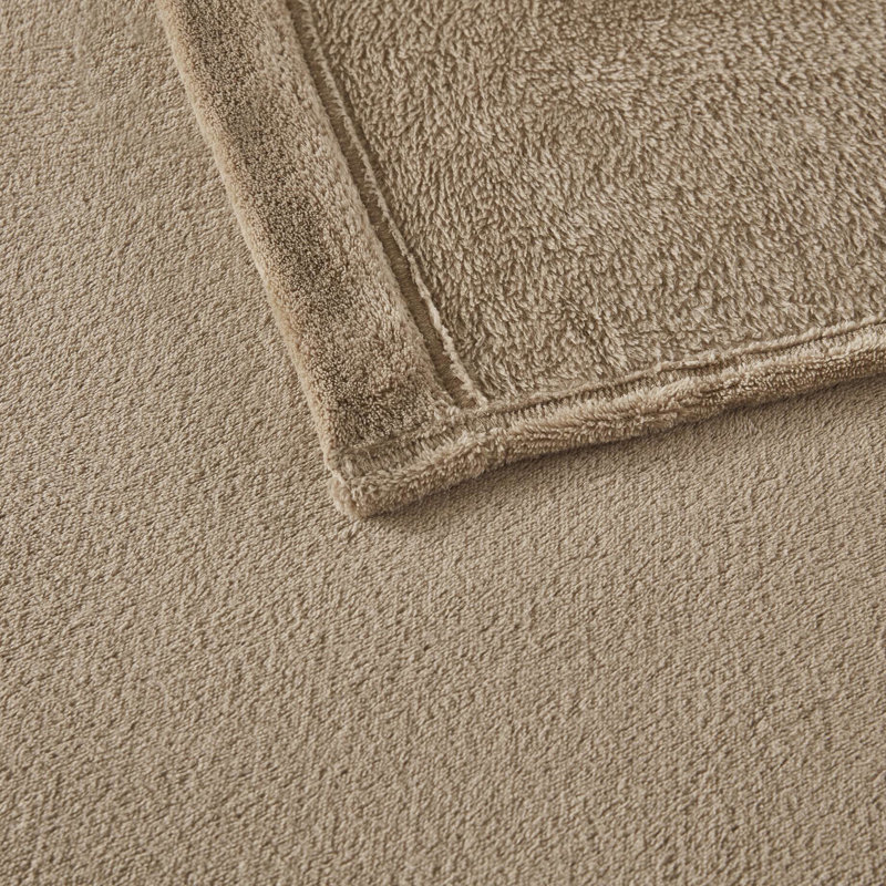 Drap double taupe, 100% matériau et lisse, brossé deux fois, comprend des taies d'oreiller plates et ajustées, taille facile d'entretien, drap élastique, lavable à la machine, lit