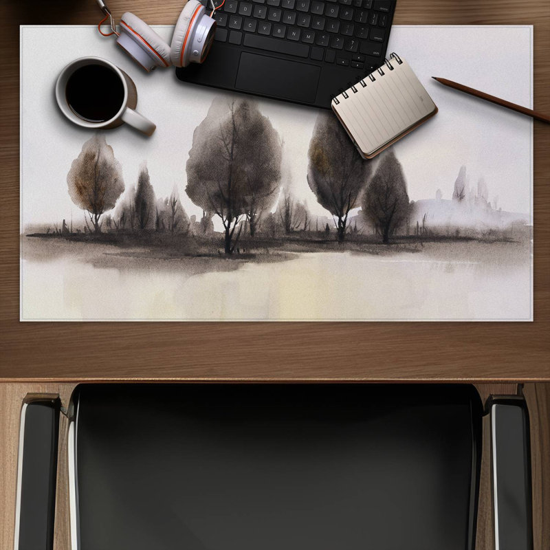 Landscape of trees - 14.00"x24.25" Desk mat