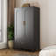 Armoire-penderie avec 1 tiroir, barre à vêtements et tablette réglable