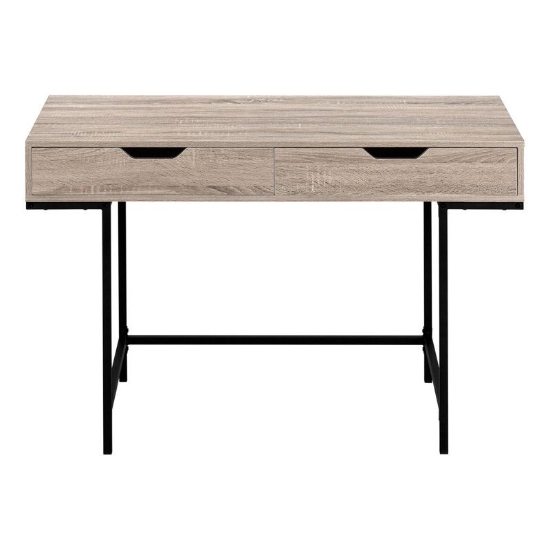 Bureau d'ordinateur, Taupe / Noir