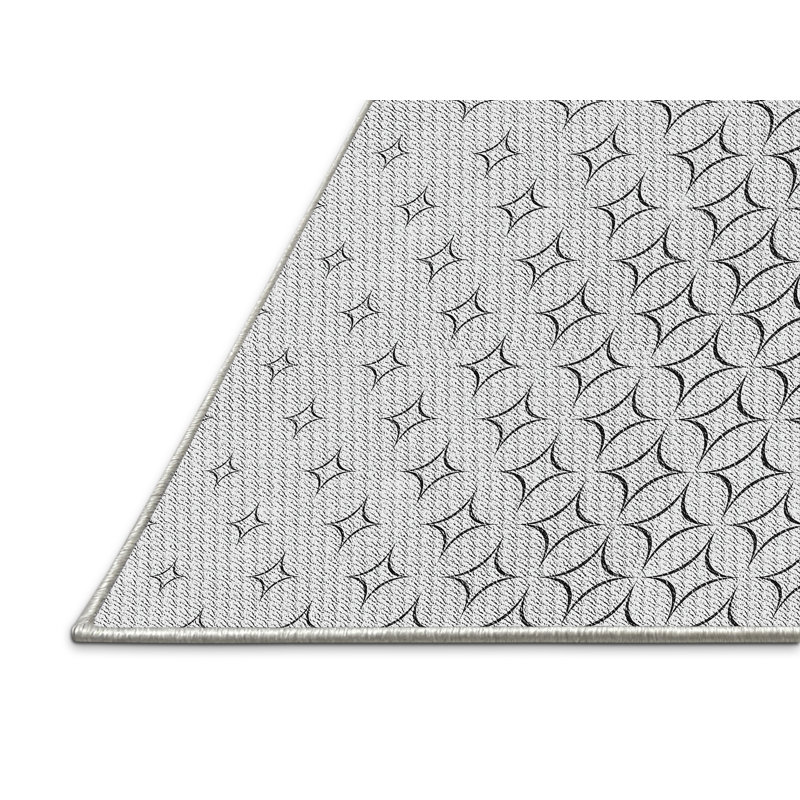 Geometric Indoor Rug, Rectangle 4' x 6'