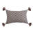 Cotton Printed Lumbar Pillow With Tassels