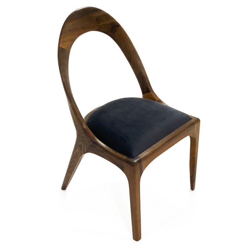 Chaise d'appoint Nyks en brun / noir