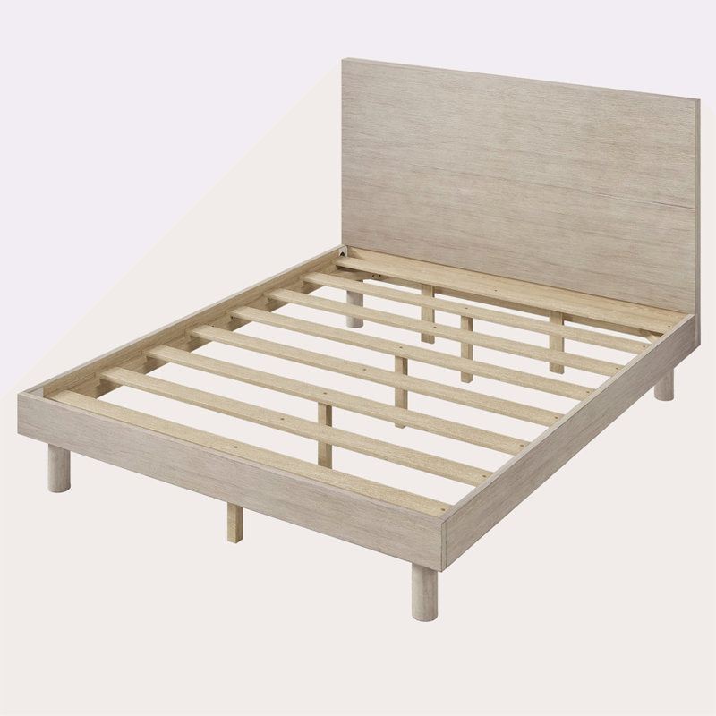 Structure de lit moderne en bois massif de style Concise