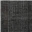 Tapis noir en laine fait à la main 6,8 x 9 pi. Tapis turc rétro pour le salon