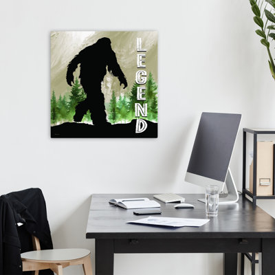 Bigfoot - légende, forêt contemporaine, légende, concept, art naturel