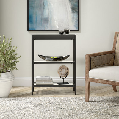 Alexis Glass Top Console Table