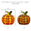 Crew Park Patch the Pumpkin 9"H Stained Glass Accent Light-125490413