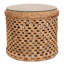 Malacca Glass End Table