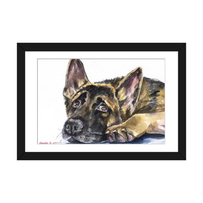 « german berger », impression sur toile