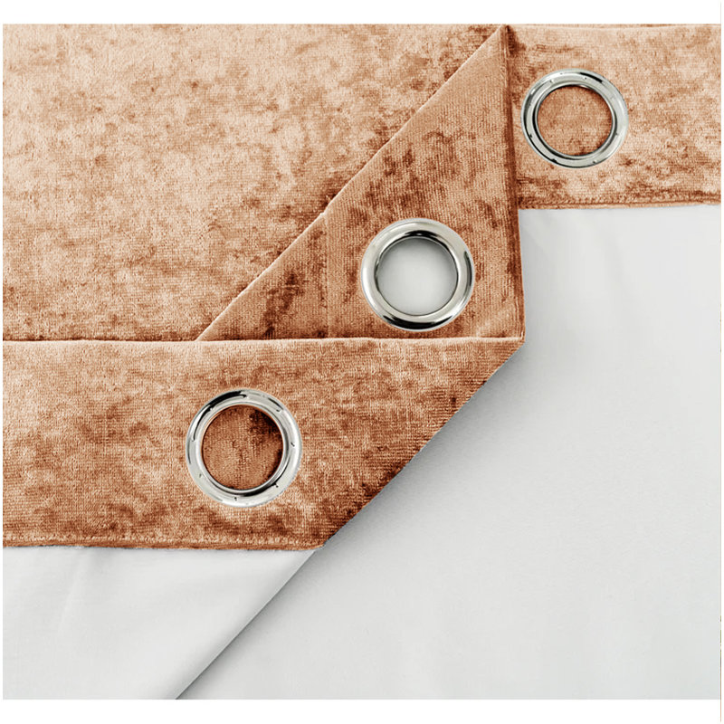 Room Darkening Curtain Pair, Beige, 117cm W x 183cm H