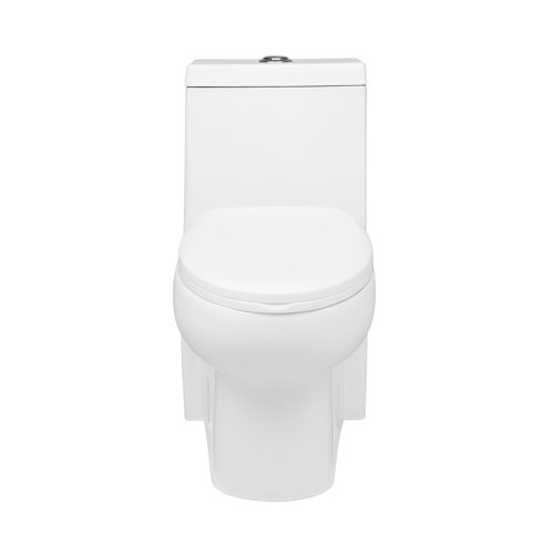 Wonchael 12"Rough-in Tall One Piece Elongated Toilet 1.1/1.6 GPF 3-in Dual Flush 18.5 Inches Comfortable Tall Bowl UF Soft Closing Seat,Glossy Ceramic
