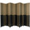 6 Ft. Tall Woven Fiber Room Divider - Two Tone Brown - 3 Panel