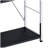 Black And Chrome 4-Tier Rectangular Bookshelf-2040801229