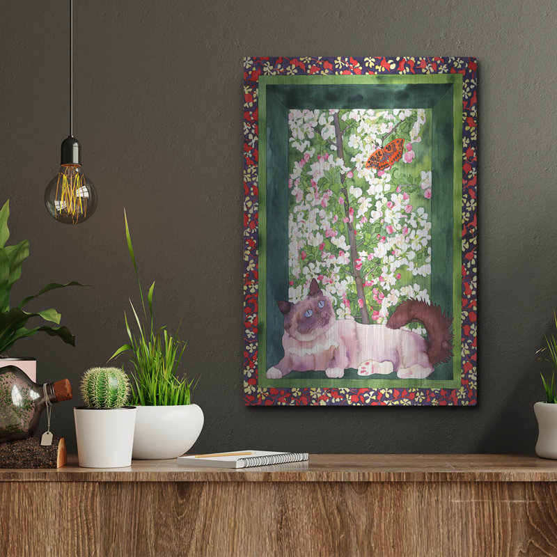 «Chat And Papillon» par Carissa Luminess, H 16 po x l 12 po