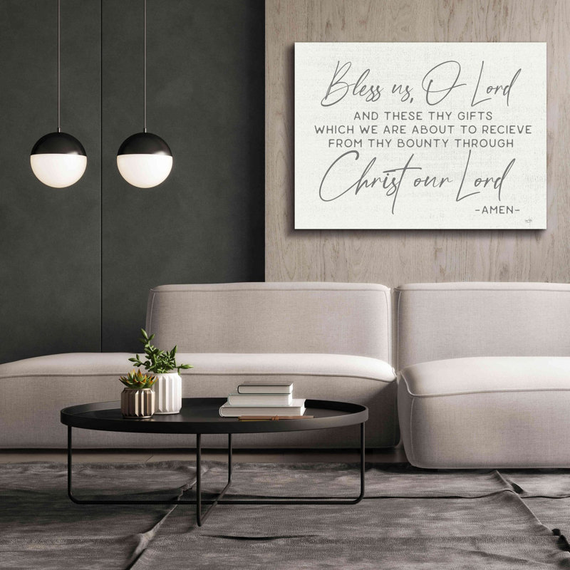 Epic Graffiti «Bless Us» par Lux + Me Designs, Gicl Bless Us sur toile par Lux + Me, art textuel