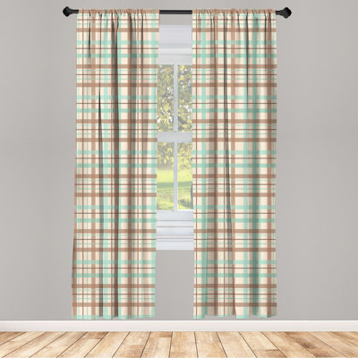 Semi-Sheer Rod Pocket Curtain Panels