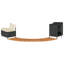 Marchepied 17,7 "en noir