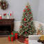 Sapin de Noël givré pré-éclairé-1668136586
