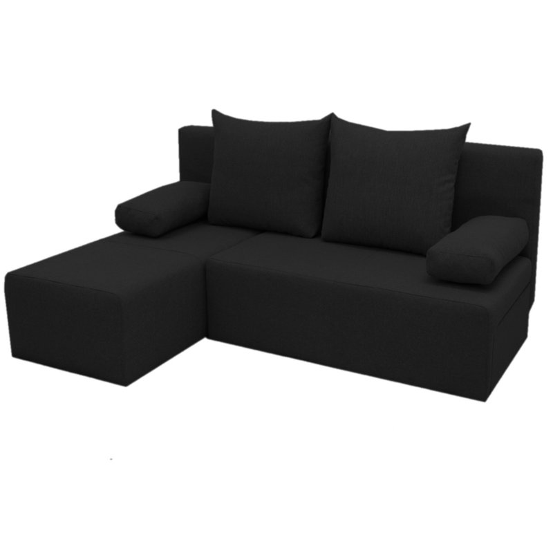 Pagoda Corner Sofa , Black