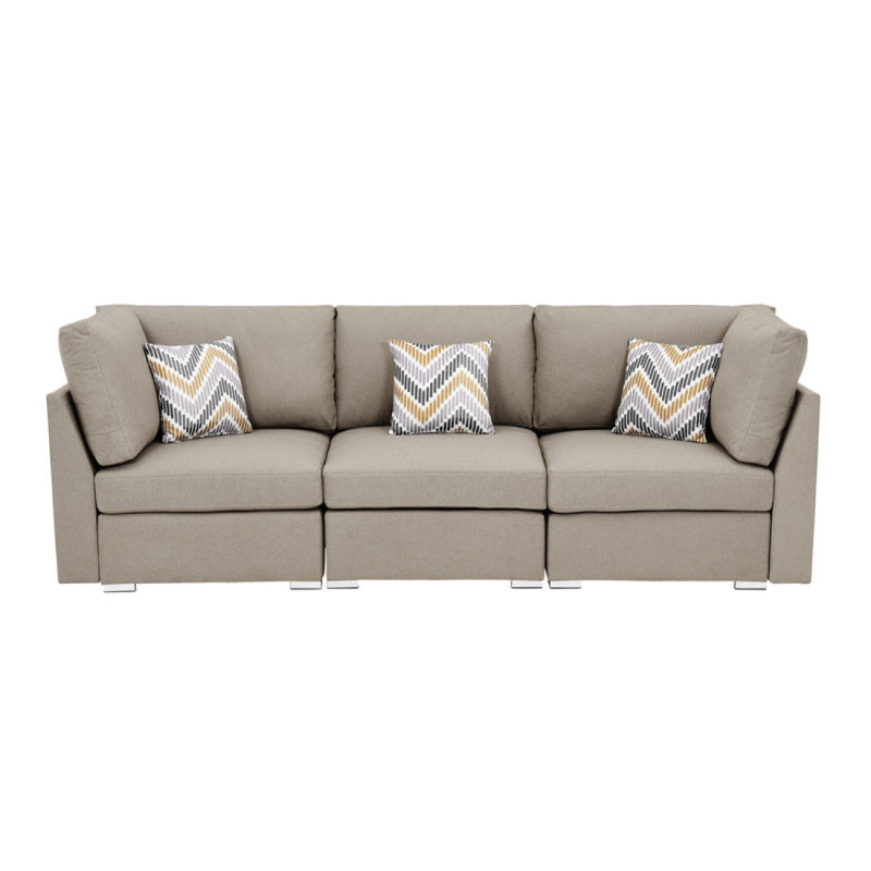 Canapé en tissu 95,3 "avec coussins Kayson