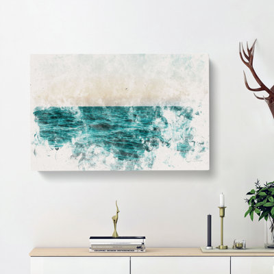Ocean Stripe - Wrapped Canvas Print