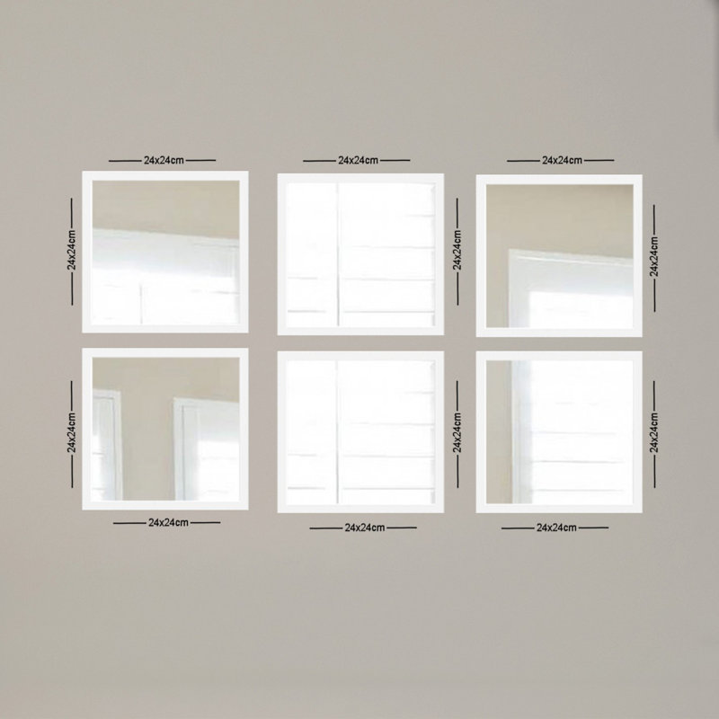 Mulvihill Flat Wall Mirror, White
