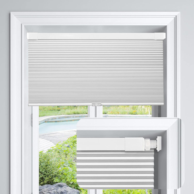 Store occultant sans outils No Drill, L 47 po x L 48 po, White