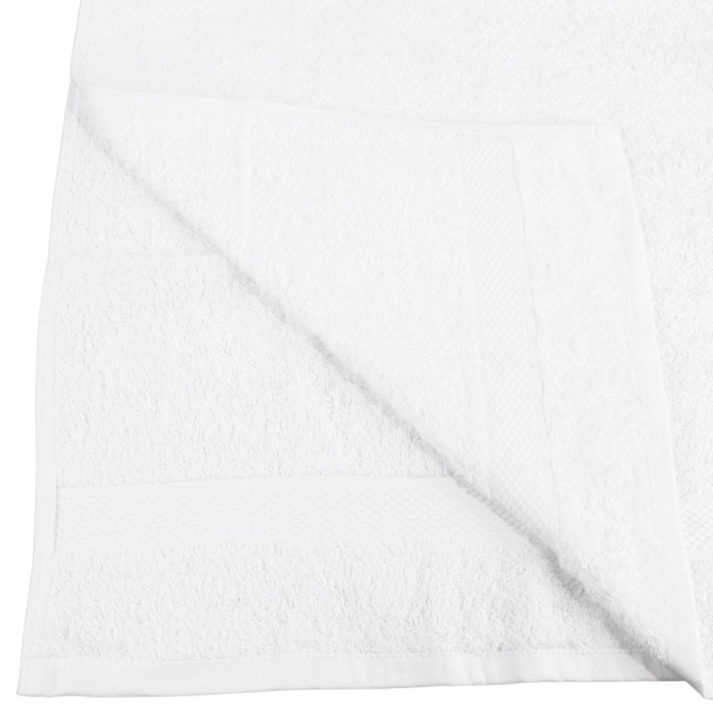 100% Cotton Hand Towel, White