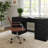 Martha Stewart Taytum Upholstered Swivel Home Office Chair with Integrated Armrests-109741879-89812703