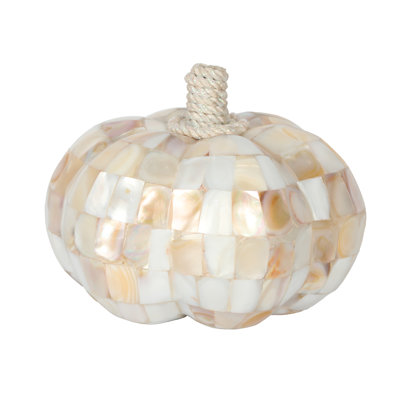 4" MOTHER OF PEARL PUMPKIN