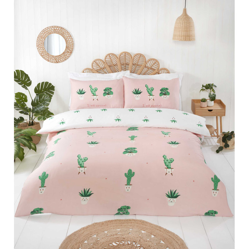Kidman Polyester Abstract Bedding with Pillowcases, Double - 2 Standard Pillowcases