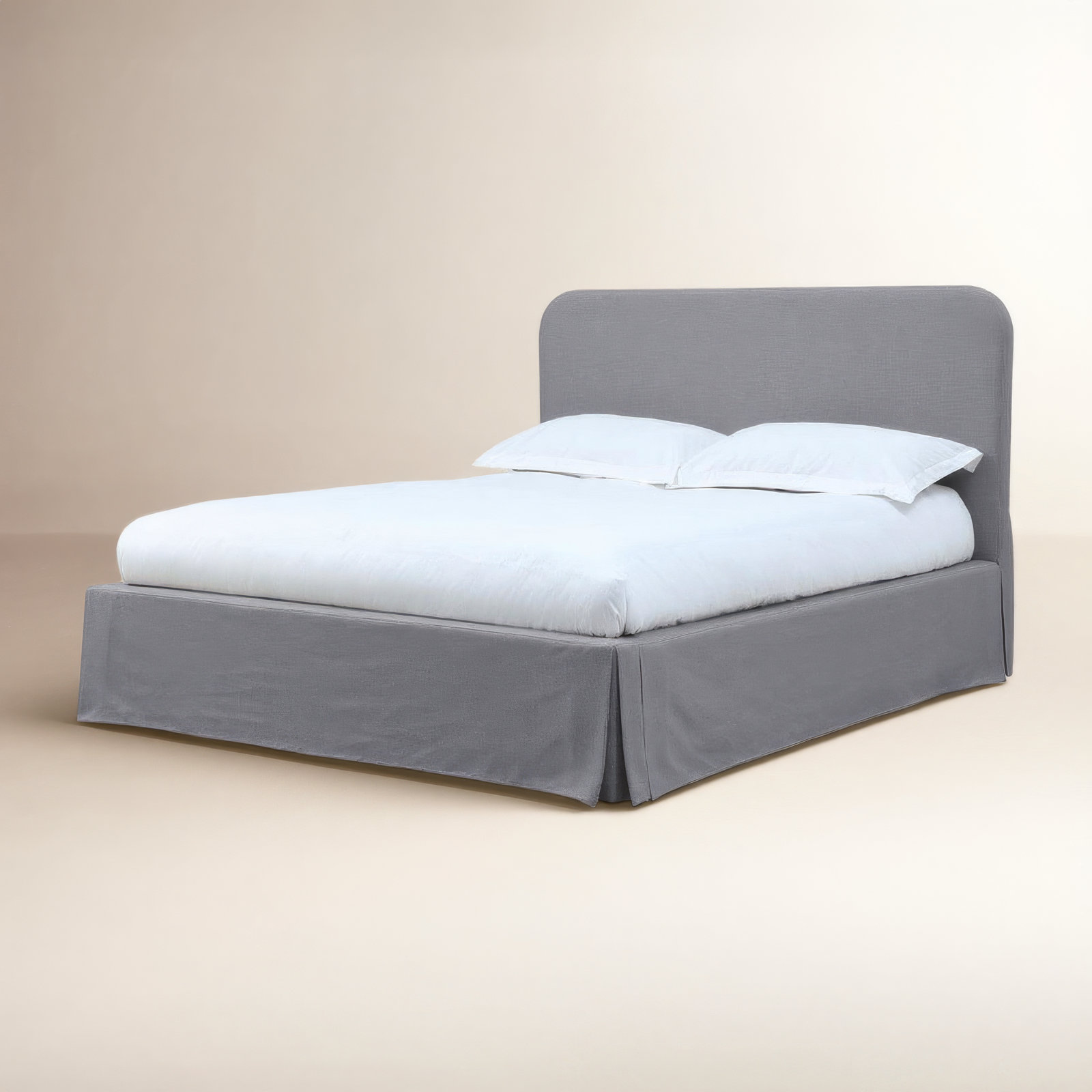 Miya Storage Platform Bed, Queen, Gray