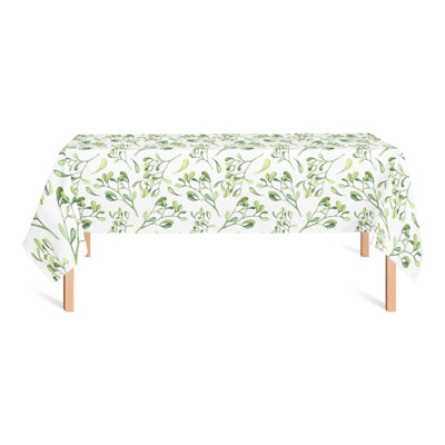 Nappe rectangulaire en polyester floral