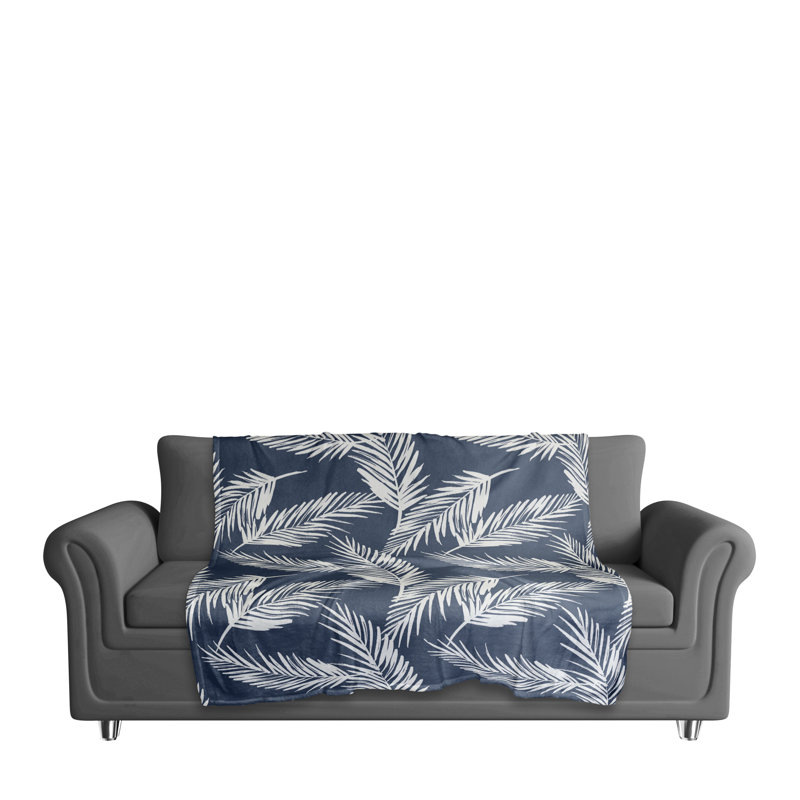 Hand Woven Throw Blanket, Navy