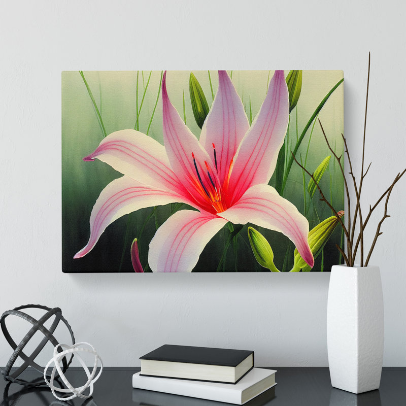 Epic Lily Flower - Wrapped Canvas Painting