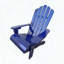 Solid Wood Children's Adirondack Chair - Blue-1664502160