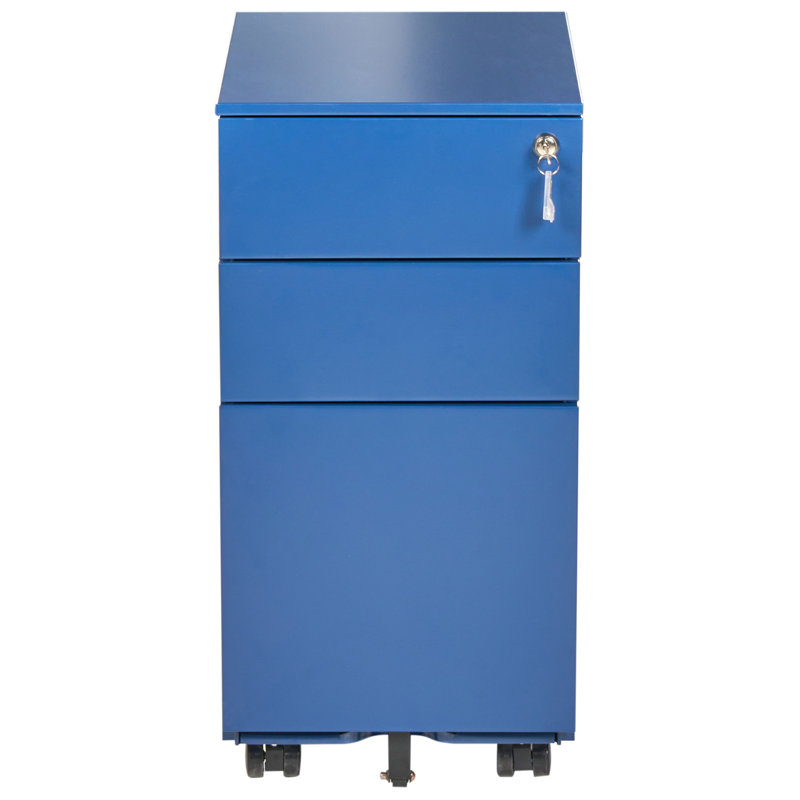 3 -Drawer Storage Cabinet, Blue