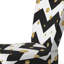 Chaise d'appoint en velours Snowflake Zigzag Chevron