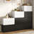 30" Wide Stackable Fluted Wooden Storage Bin, Modular Storage Cabinet with Smooth-Glide Drawers & Soft Close Doors-2064132569-2070548401