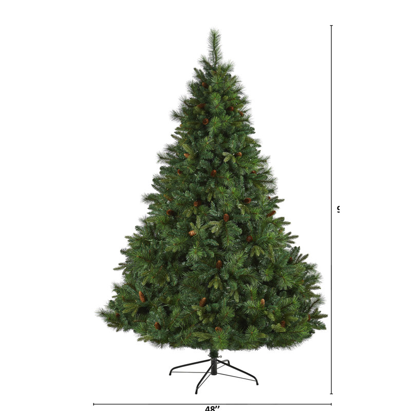 Lighted Artificial Christmas Tree, 7.5' H